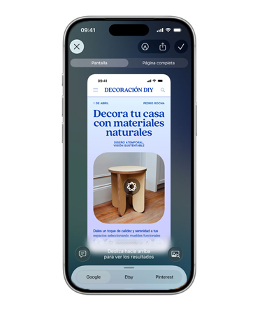 Un iPhone muestra una colección de fotos de distintas lámparas con forma de hongo en Etsy, junto con pestañas de Google y Pinterest