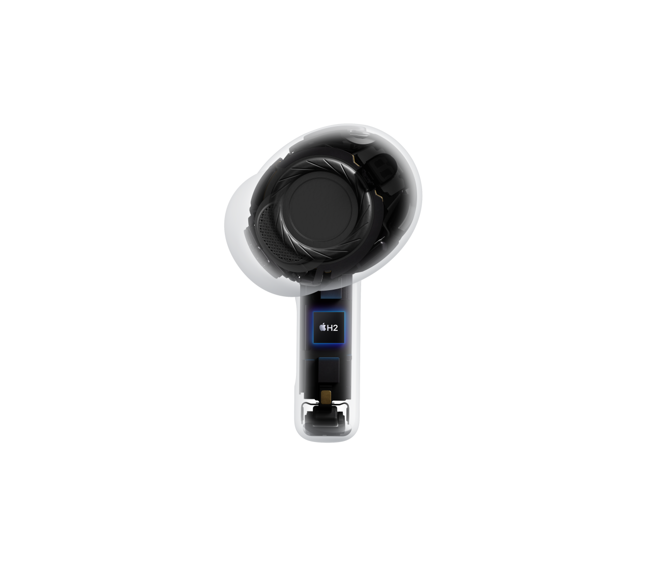 AirPods Pro 3, trådløs øretelefon, gennemsigtig, indvendig udformning