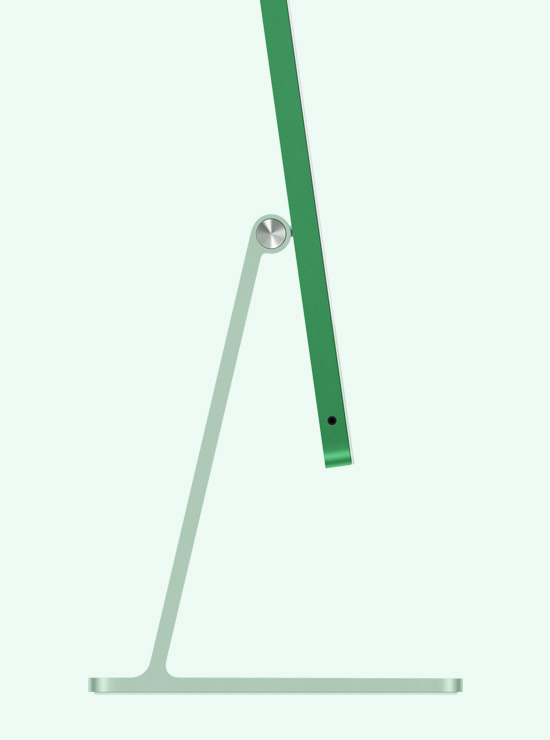 Roheline iMac külgvaates