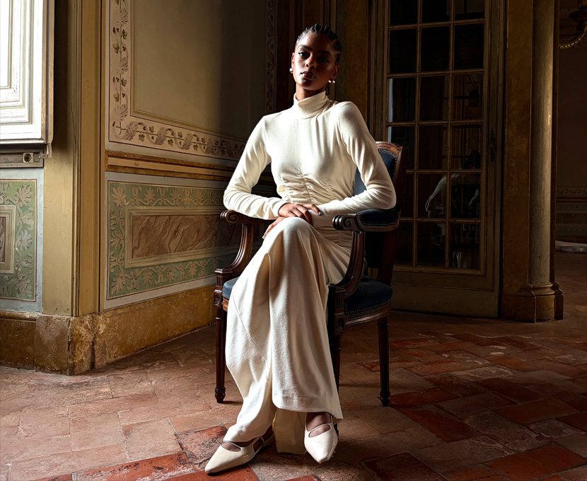 Photo of a person taken with low-light camera mode