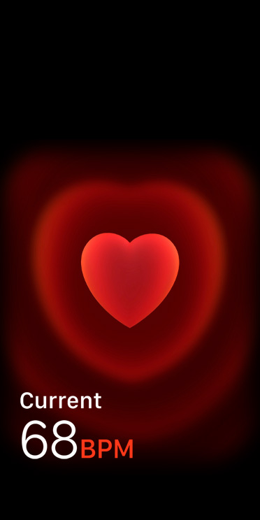 Приложение сърдечна честота, 68 удара в минута